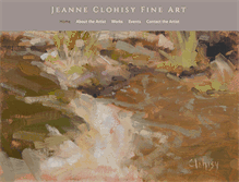 Tablet Screenshot of jeanneclohisyfineart.com